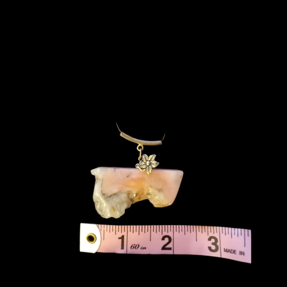 Pink Opal Crystal Necklace - Picture 3 of 5